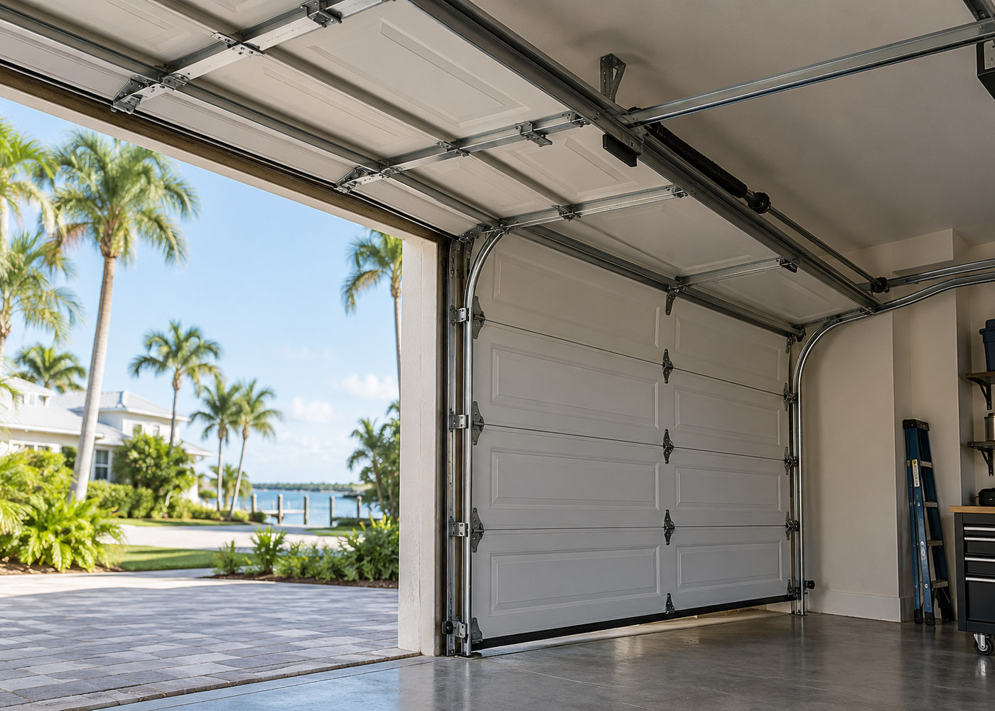 Residential Garage Door And Home
